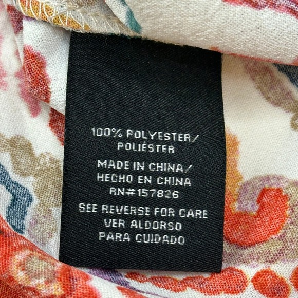 NWT Be By CHETTA B Multicolor Abstract Floral Dress Womens Size Small S Pockets - Picture 10 of 12